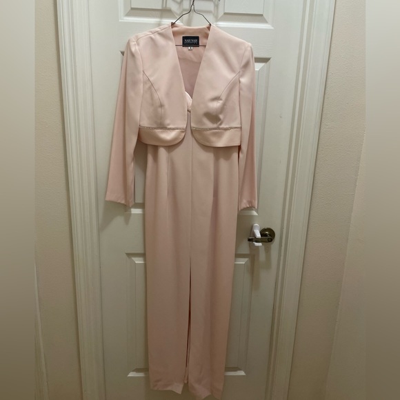 NAH NAH Blush Pink Evening Gown Size 6 Perfect Mother-of-the-Bride Dress - Picture 3 of 11